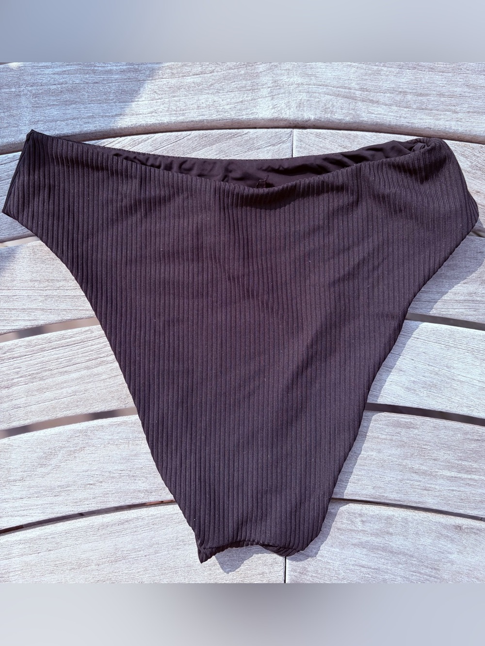 Marine Layer Black Ribbed Bikini Set - Picture 5 of 7